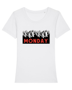 Monday Tricou mânecă scurtă guler larg fitted Damă Expresser