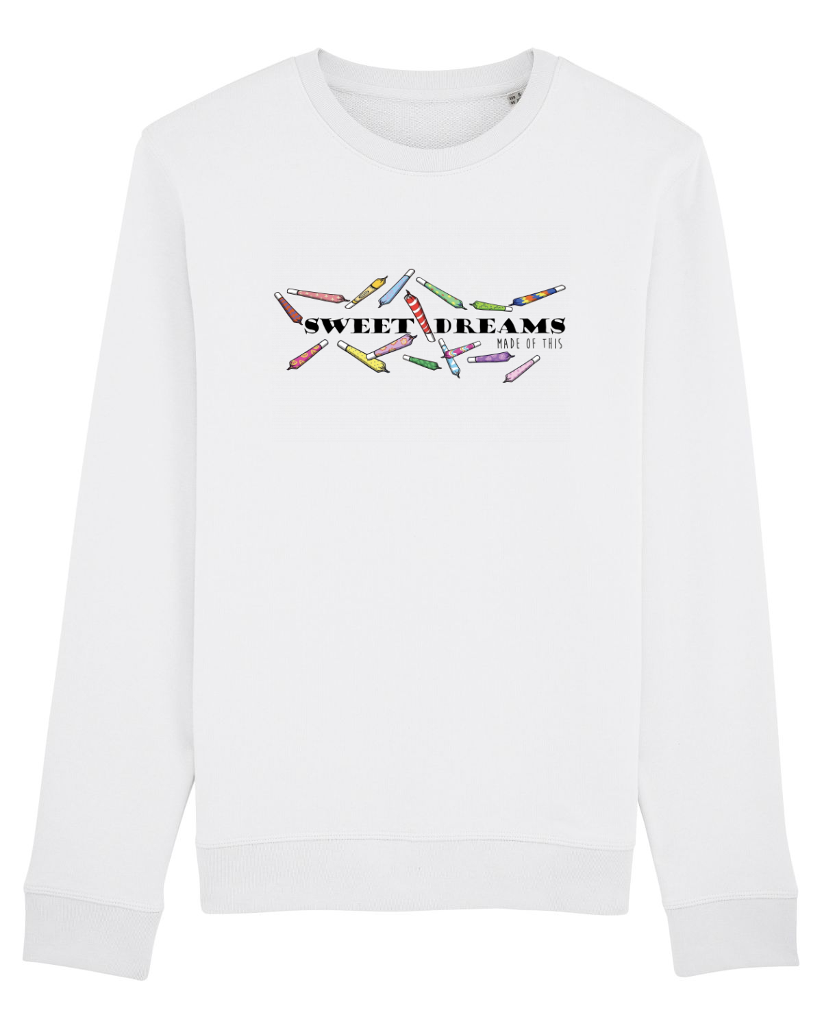 Bluză mânecă lungă Unisex Rise White