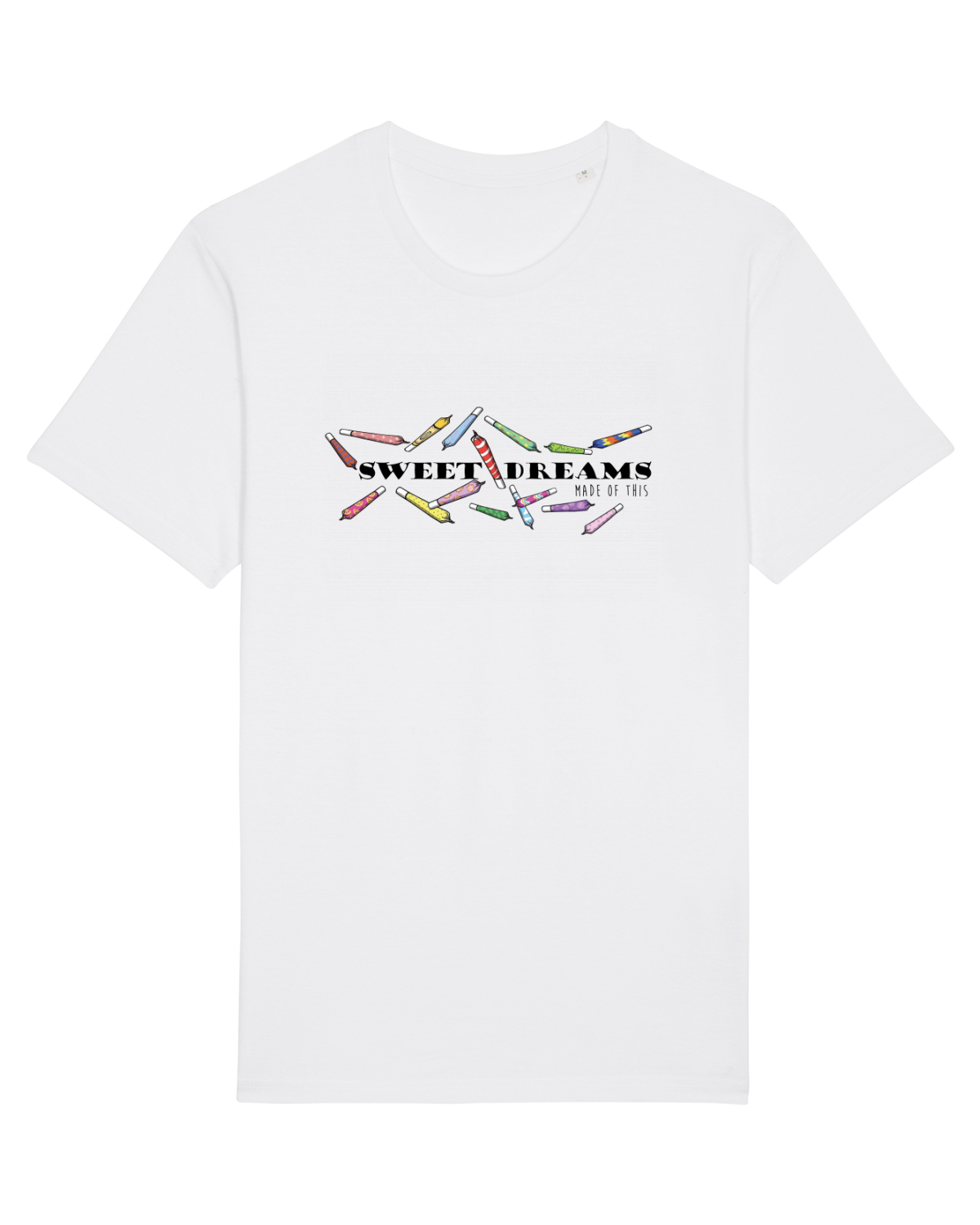 Tricou mânecă scurtă Unisex Rocker White