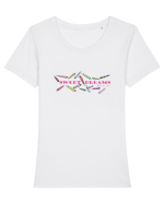 Sweet Dreams Tricou mânecă scurtă guler larg fitted Damă Expresser