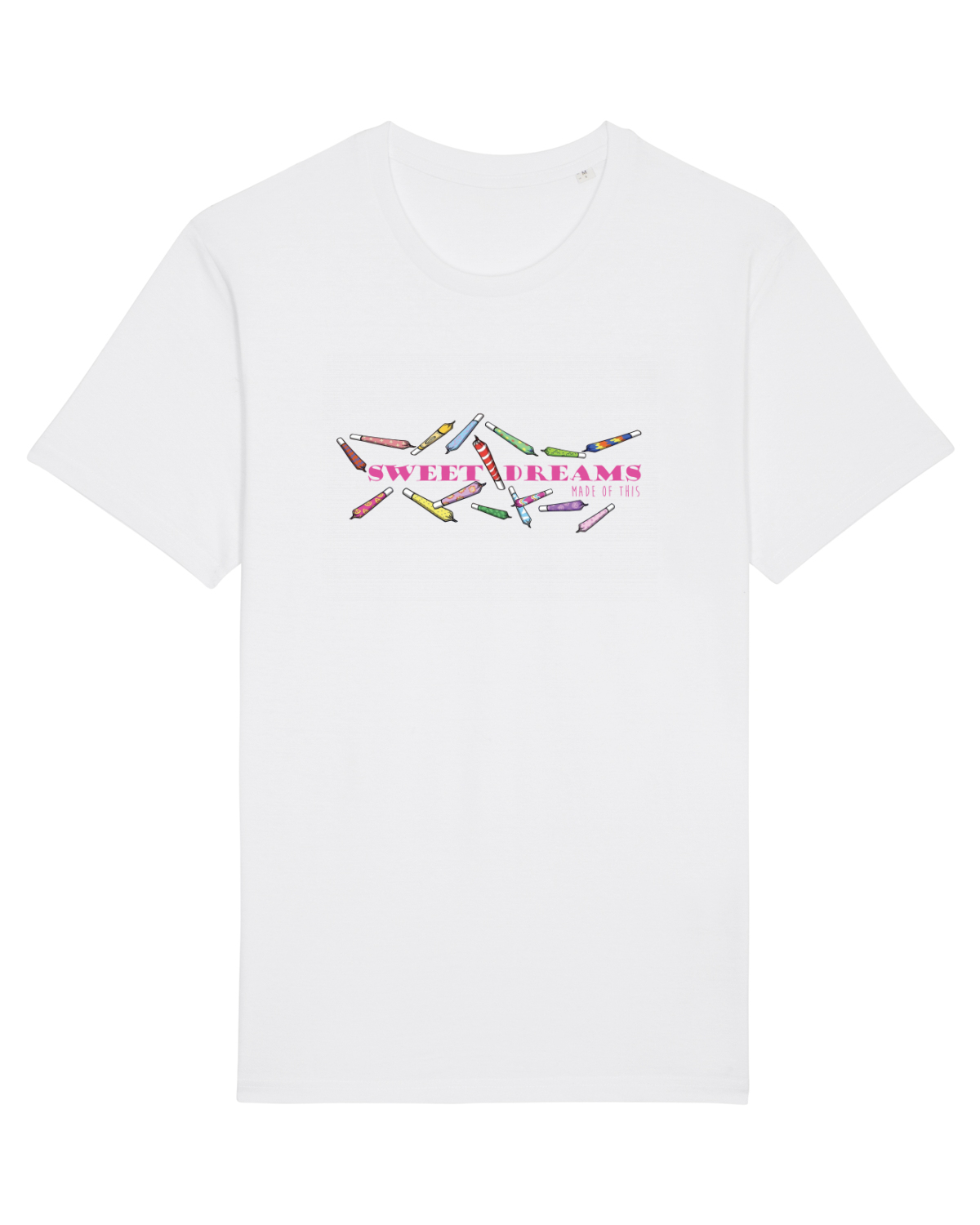 Tricou mânecă scurtă Unisex Rocker White