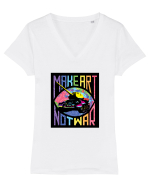 Not War Tricou mânecă scurtă guler V Damă Evoker