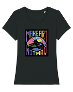 Not War Tricou mânecă scurtă guler larg fitted Damă Expresser