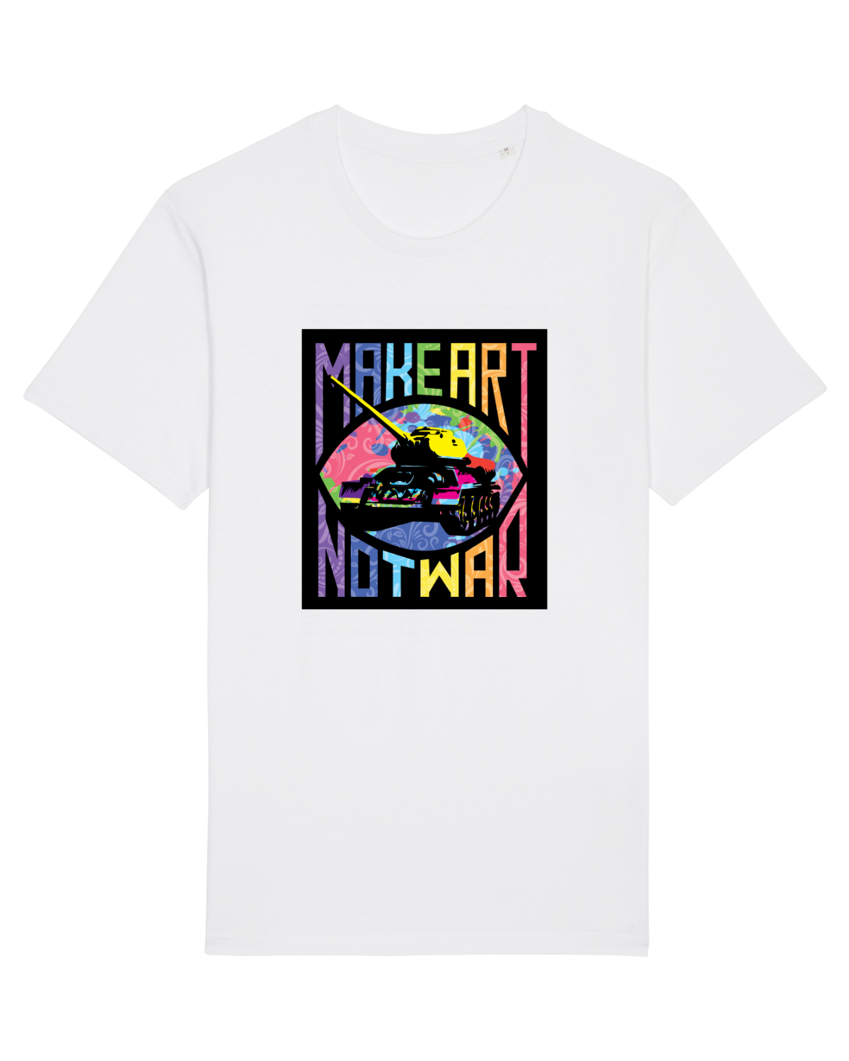 Tricou mânecă scurtă Unisex Rocker White