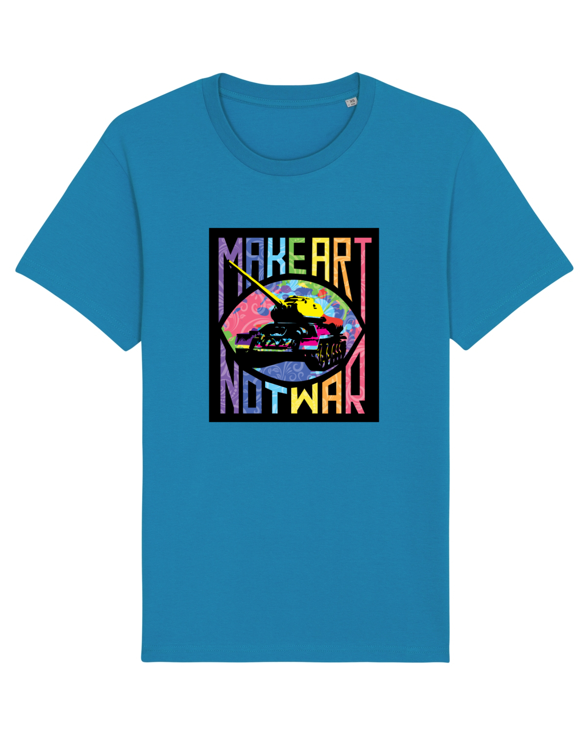 Tricou mânecă scurtă Unisex Rocker Azur
