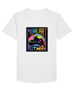 Not War Tricou mânecă scurtă guler larg Bărbat Skater
