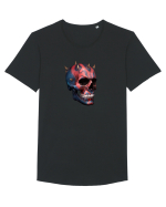 Craniu skullmaul 01 Tricou mânecă scurtă guler larg Bărbat Skater