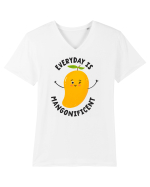 Everyday Is Mangonificent Tricou mânecă scurtă guler V Bărbat Presenter
