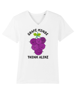 Grape Minds Think Alike Tricou mânecă scurtă guler V Bărbat Presenter