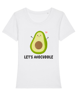 Let's Avocuddle Tricou mânecă scurtă guler larg fitted Damă Expresser