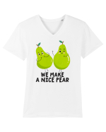 We Make A Nice Pear Tricou mânecă scurtă guler V Bărbat Presenter