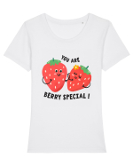You Are Berry Special! Tricou mânecă scurtă guler larg fitted Damă Expresser