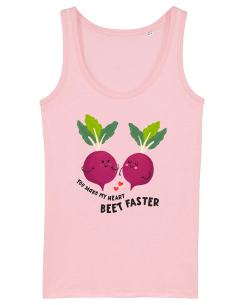 You Make My Heart Beet Faster Cotton Pink