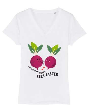 You Make My Heart Beet Faster White