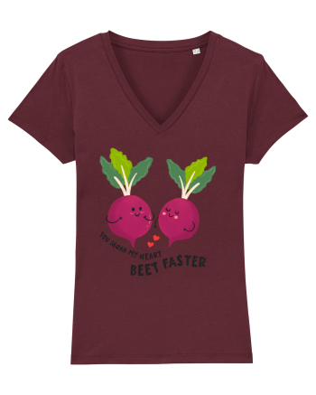 You Make My Heart Beet Faster Burgundy