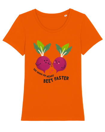 You Make My Heart Beet Faster Bright Orange