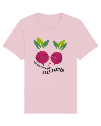 You Make My Heart Beet Faster Cotton Pink