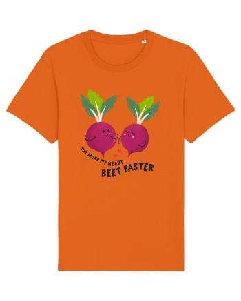 You Make My Heart Beet Faster Bright Orange