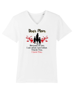 Dear Mom Tricou mânecă scurtă guler V Bărbat Presenter