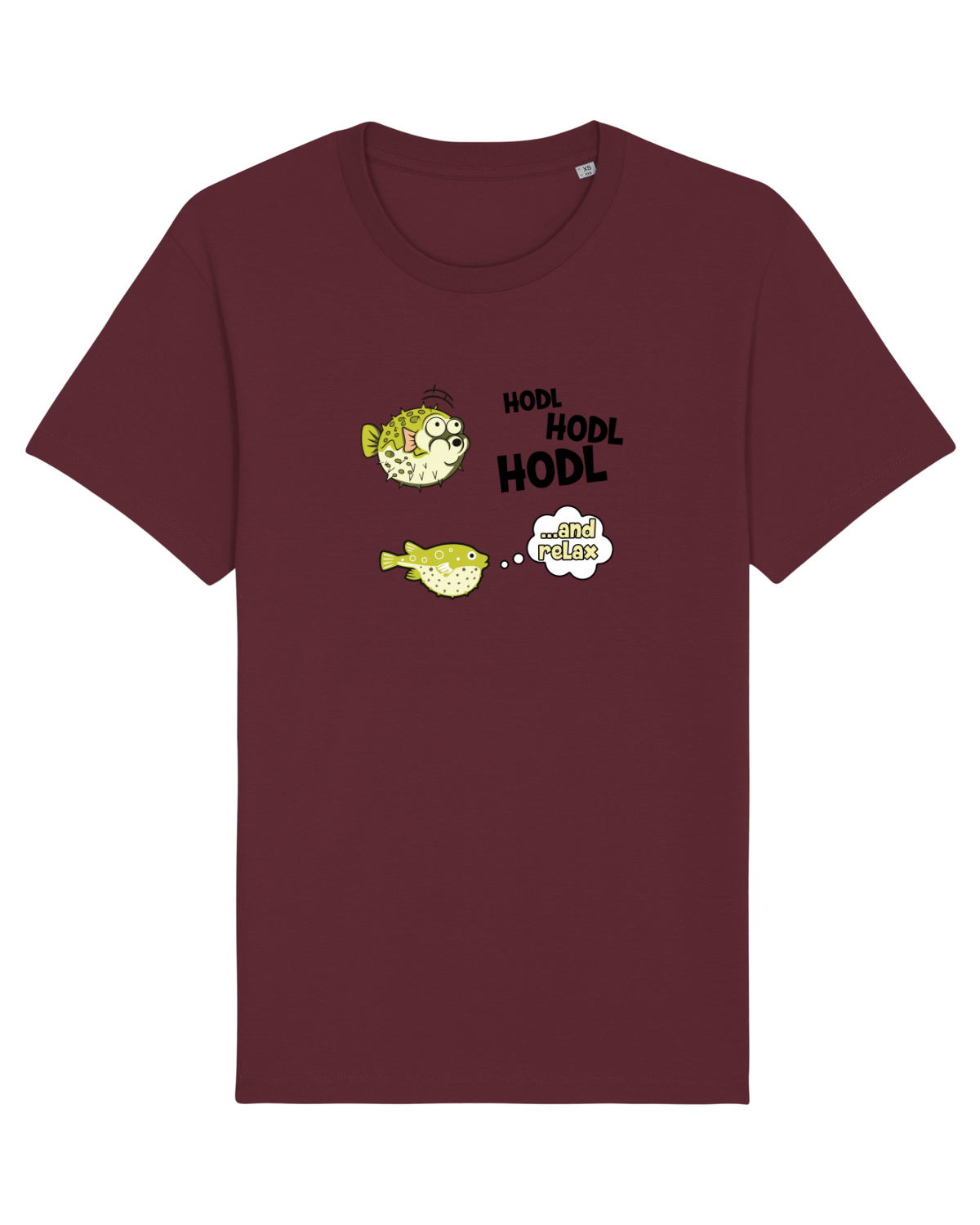 Tricou mânecă scurtă Unisex Rocker Burgundy