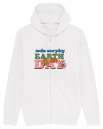 Make Everyday Earth Day Hanorac cu fermoar Unisex Connector