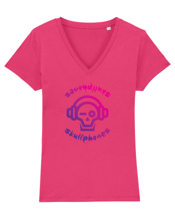 Craniu cu casti - skullphones logo Raspberry