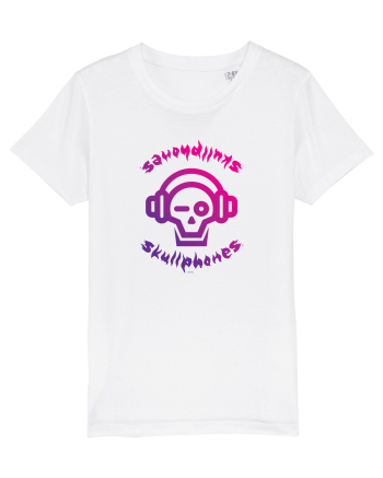 Craniu cu casti - skullphones logo White