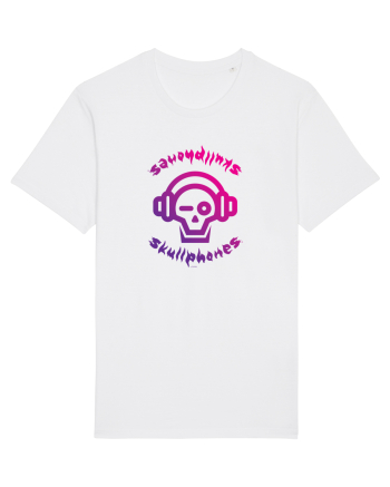 Craniu cu casti - skullphones logo White