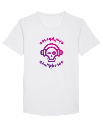 Craniu cu casti - skullphones logo White