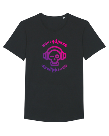 Craniu cu casti - skullphones logo Black