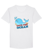 Save the Ocean Tricou mânecă scurtă guler larg Bărbat Skater