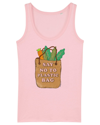 Say No to Plastic Bag Cotton Pink