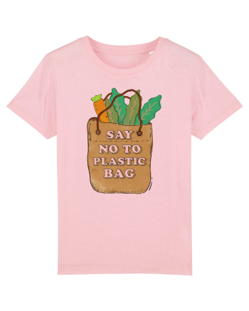 Say No to Plastic Bag Cotton Pink