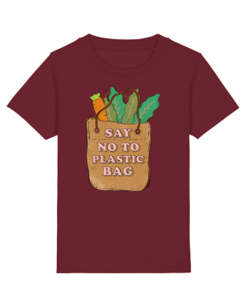 Say No to Plastic Bag Burgundy