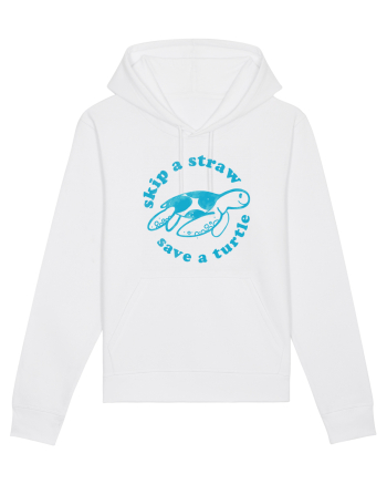 Skip a Straw Save a Turtle White