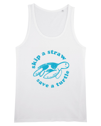 Skip a Straw Save a Turtle White