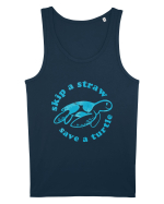 Skip a Straw Save a Turtle Maiou Bărbat Runs