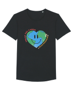 Treat the Earth with Kindness Tricou mânecă scurtă guler larg Bărbat Skater