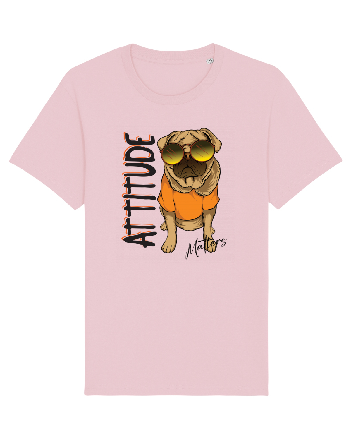 Tricou mânecă scurtă Unisex Rocker Cotton Pink
