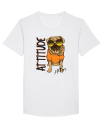 Cu atitudine - Attitude matters Tricou mânecă scurtă guler larg Bărbat Skater