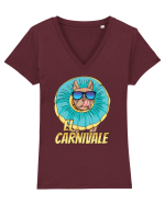 Cu atitudine - El carnivale Tricou mânecă scurtă guler V Damă Evoker