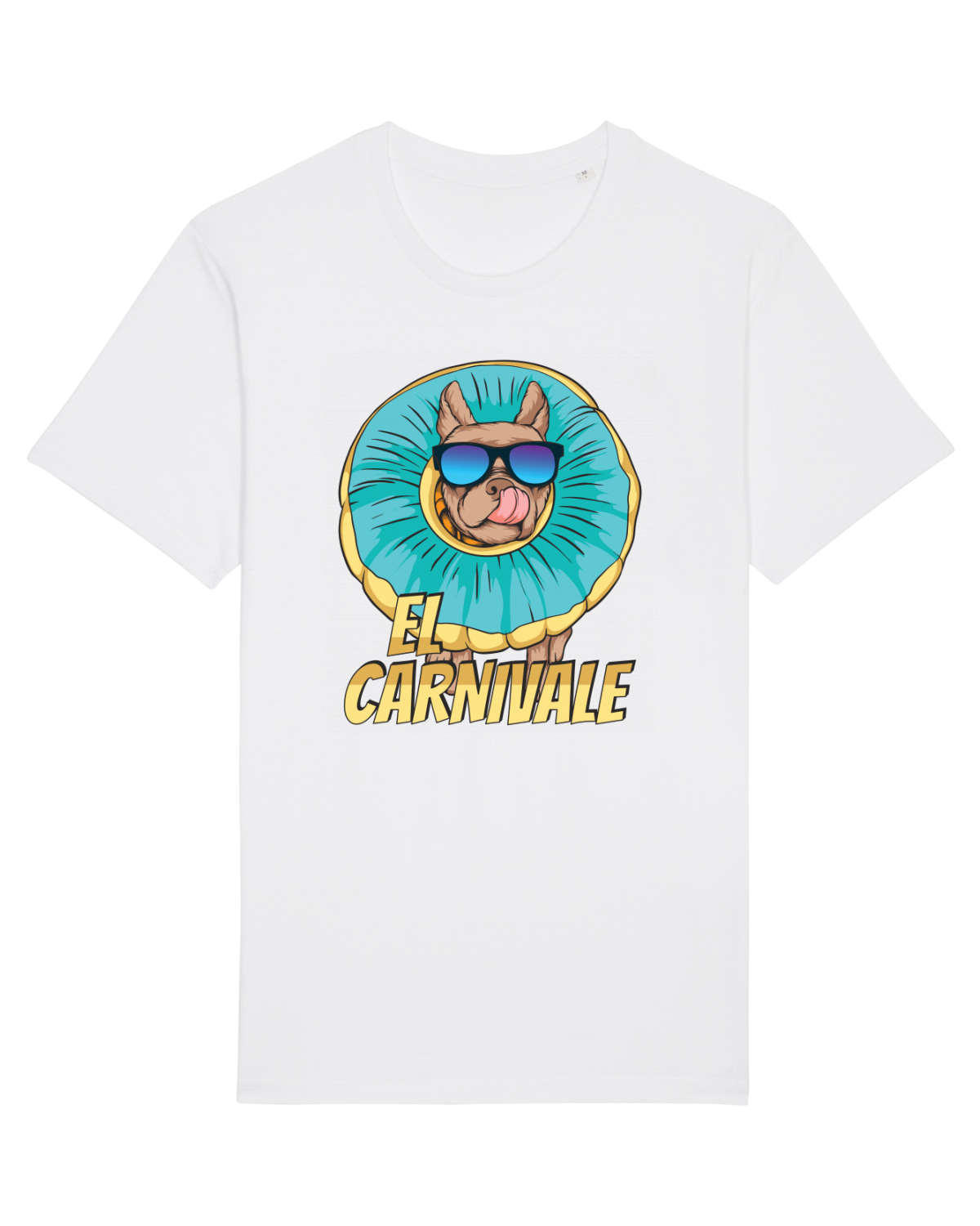 Tricou mânecă scurtă Unisex Rocker White