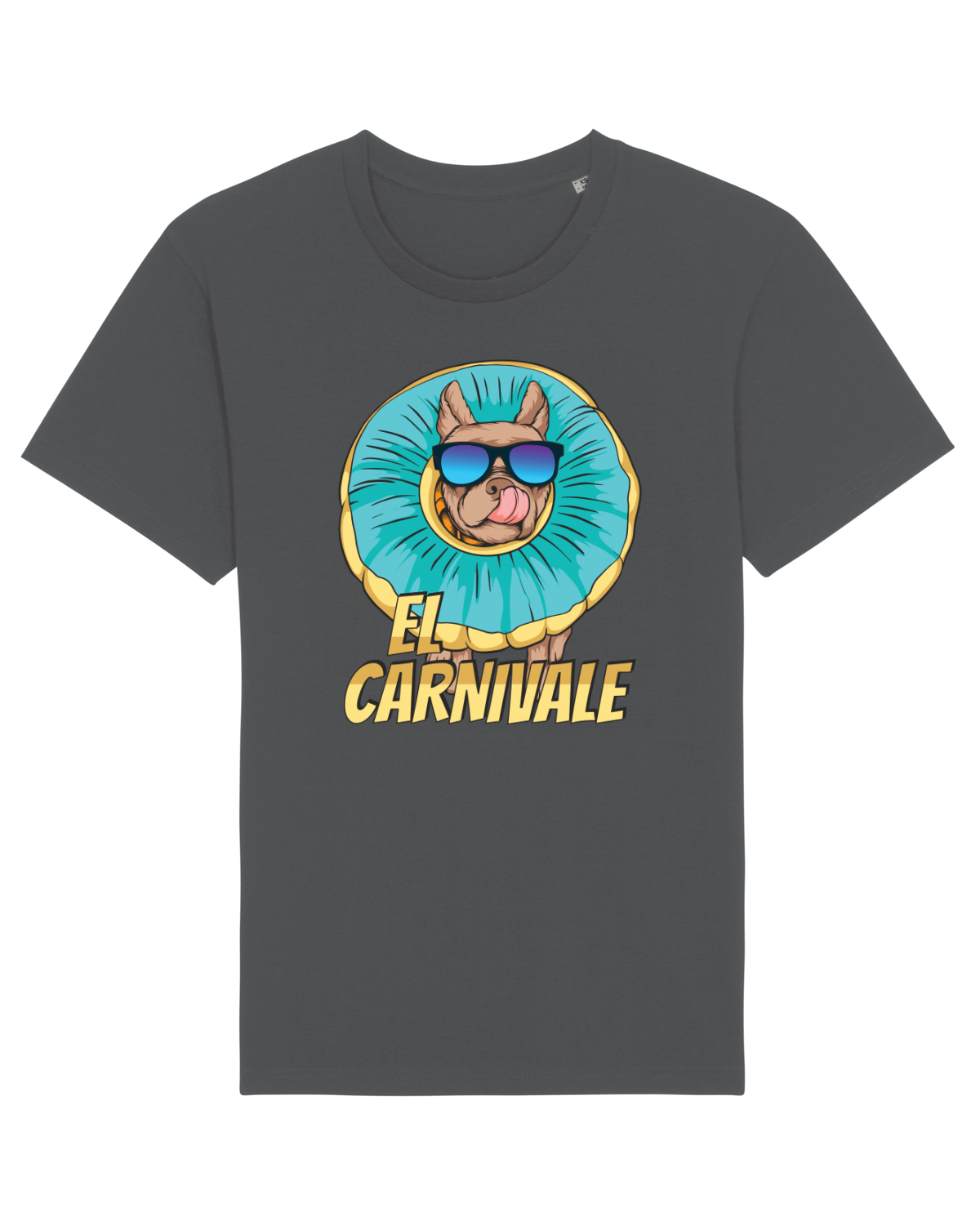 Tricou mânecă scurtă Unisex Rocker Anthracite