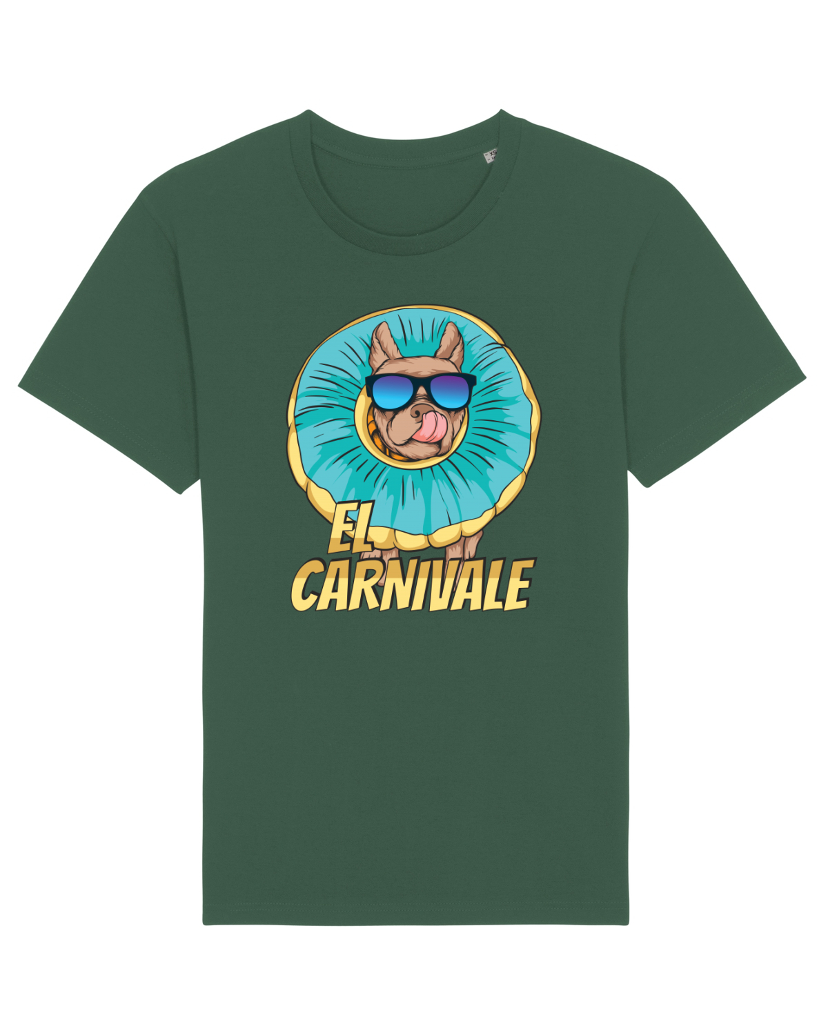 Tricou mânecă scurtă Unisex Rocker Bottle Green