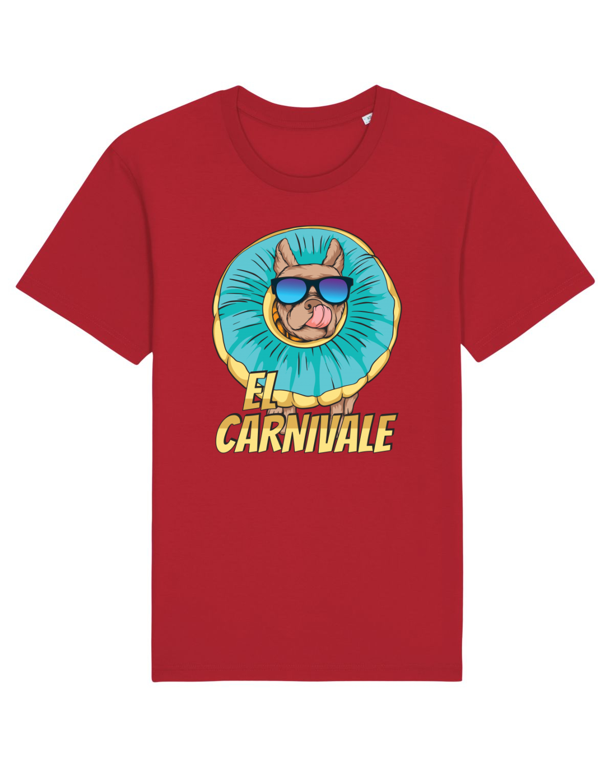 Tricou mânecă scurtă Unisex Rocker Red