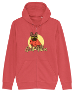 Cu atitudine - Good vibes Hanorac cu fermoar Unisex Connector