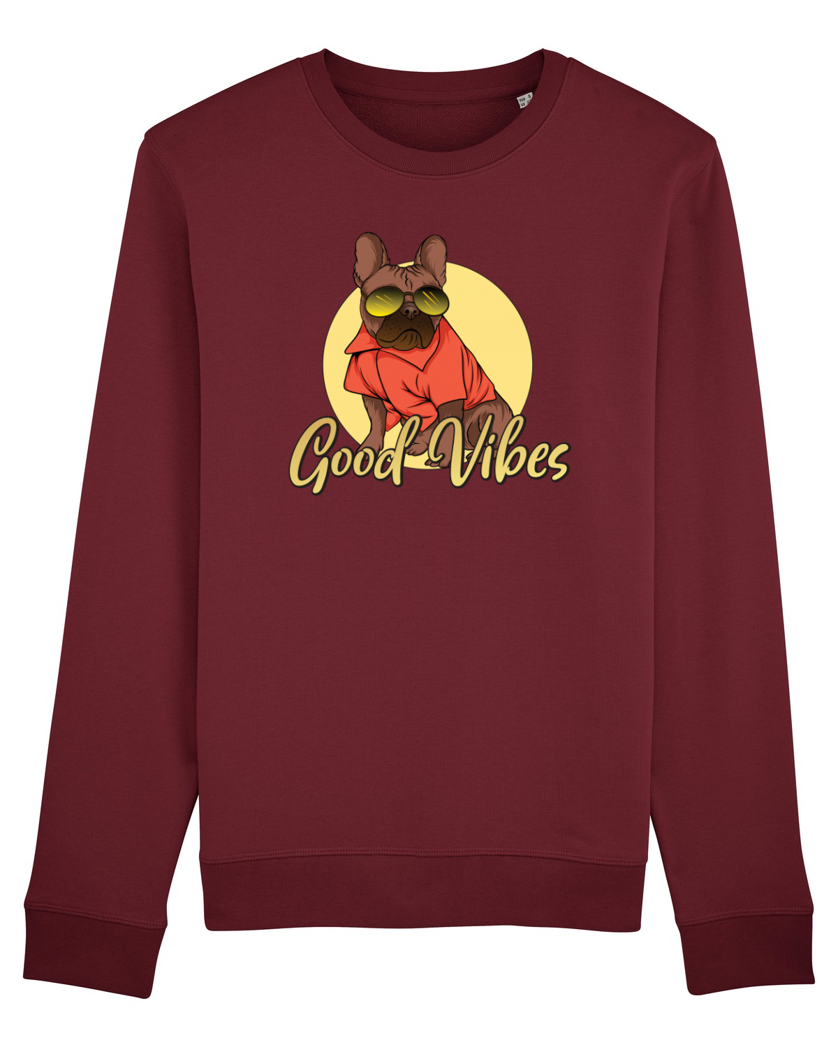 Bluză mânecă lungă Unisex Rise Burgundy