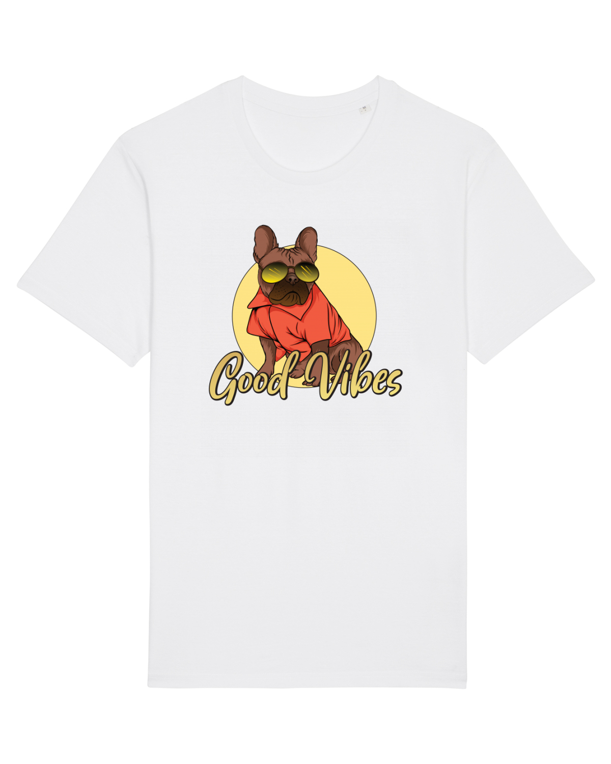 Tricou mânecă scurtă Unisex Rocker White
