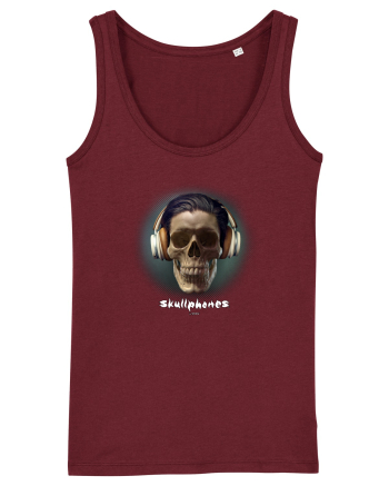 Craniu cu casti - skullphones 01 Burgundy