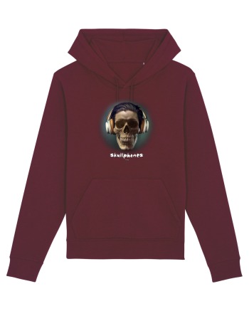 Craniu cu casti - skullphones 01 Burgundy